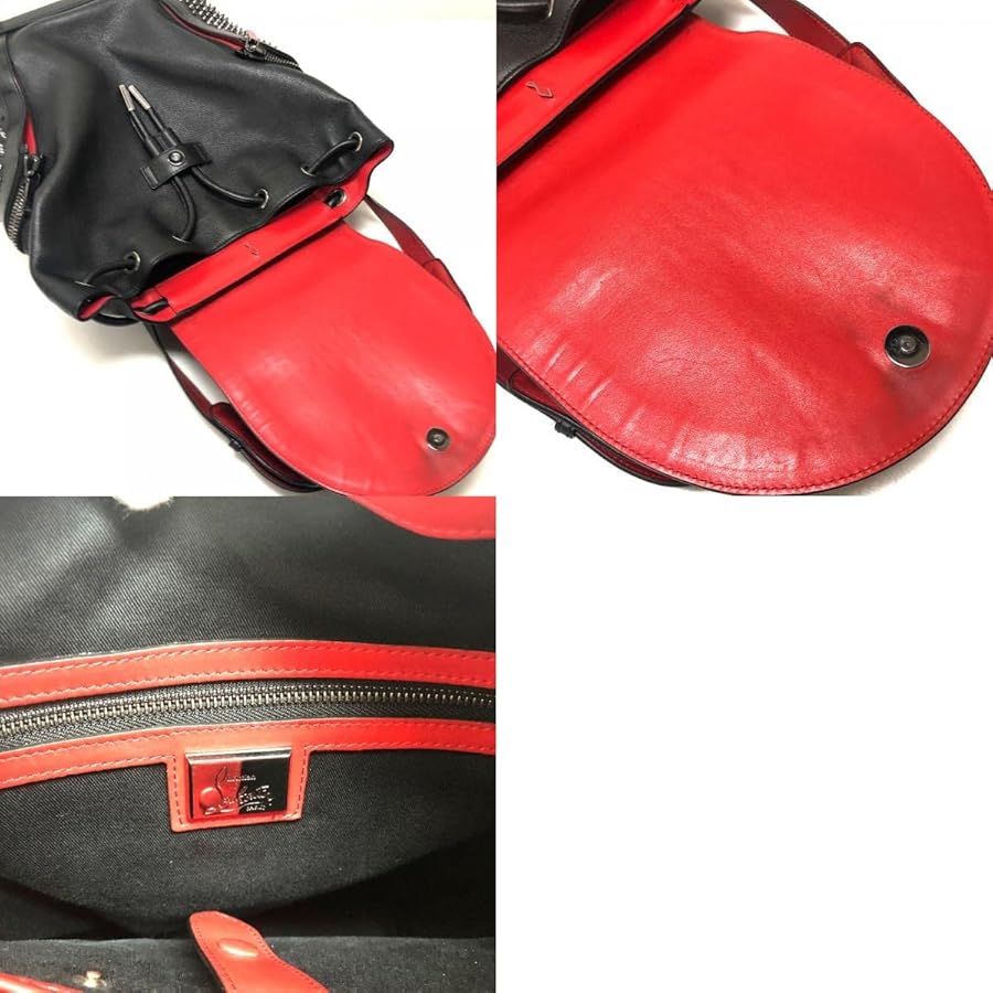 国内発送ルブタン エクスプロラファンククロコダイルスパイク Louis Spikes ブラック カーフレザー - Shoes - Men - Christian
